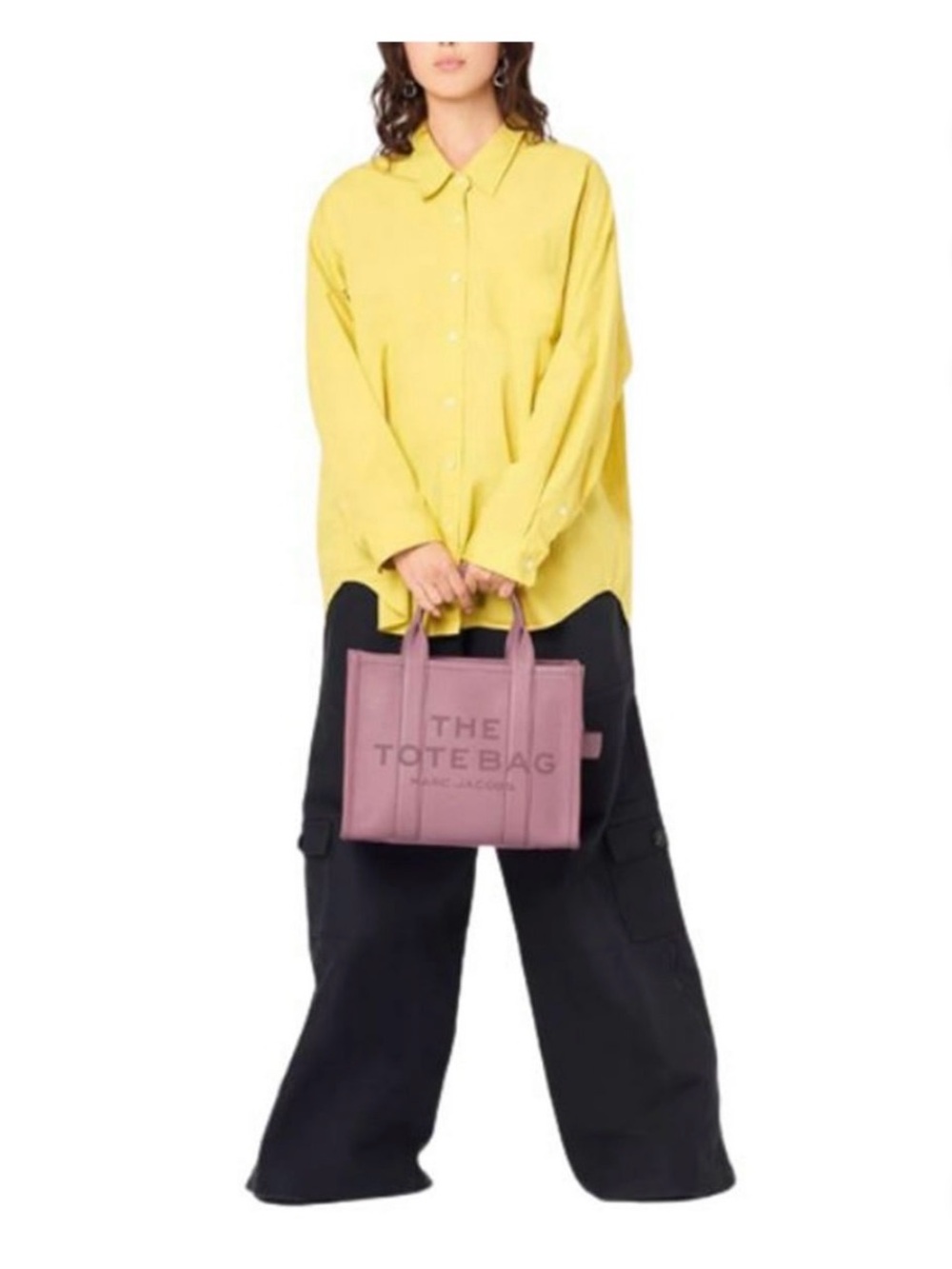 Marc Jacobs Pink The Tote Bag Leather Satchel - Picture 3 of 7